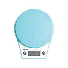 【GOOD LIFE 品好生活】時尚輕巧電子料理磅秤/烘焙秤/郵件秤, DS007, 藍色, 3kg