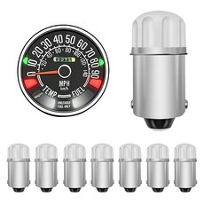 Vilapow 속도계 클러스터 LED 조명 전구 교체 지프 CJ5 CJ7 CJ8 계기판 자동차 개조 키트 BA9S 미니어처 바요넷 베이스