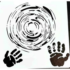 ST-CU1-0207 蝶古巴特 DIY 簍空塗鴉繪畫模板, 1個