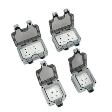 DanniIP66 방수 충전 소켓 야외 국제 범용 POWER LOGIC 남아프리카 공화국 15A 소켓, One boxes, 1개