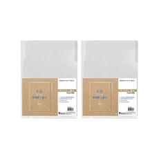 희망사무포인트 두꺼운 L 홀더 파일, 투명, 10개