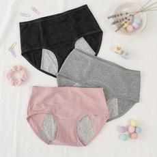 핑크앤다이아 주니어 위생팬티 3종세트 샘방지 여아 생리용 속옷 초등학생 속옷