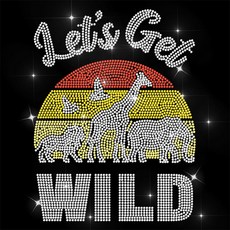 1개 유리 핫픽스 라인스톤 다리미 부착형 아플리케 의상 액세서리 (옷 가방 바지 동물 모양 장식용) 297x210mm, 혼합색