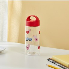 [모던하우스]한손에 쏙 물병 500ML 러브투게더_PL0125020, 이미지참조, 1개