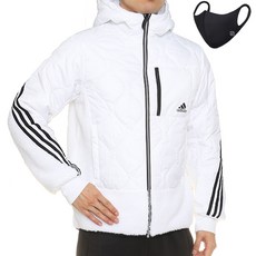 adidas 愛迪達 HYB羊絨拉鍊外套+運動口罩