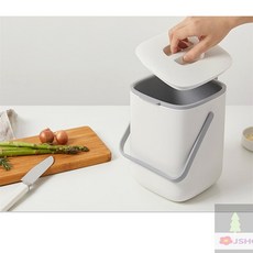 손잡이 음식물 쓰레기통 2L음식물쓰레기통, 다크그레이