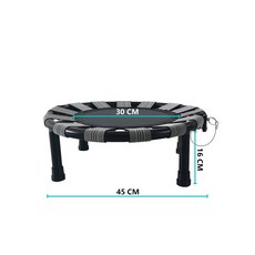 성인용 초미니 트램펄린 실내 바운스 야외 소형 접이식, 다크그레이 양말증정, 1개