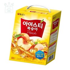 루다스 아이스티분말 아이스티 복숭아 80T, 1개, 14g, 80개입