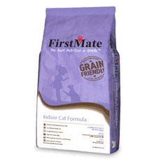 FirstMate 室內貓配方乾糧 呵護腸胃 減少毛球 維持理想體態 雞肉粉 海魚粉 燕麥, 雞肉粉, 海魚粉, 燕麥, 6kg, 1袋