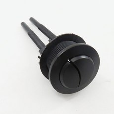 臺灣熱銷 馬桶水箱按鈕 黑色雙按鍵 圓形閥桿 節水馬桶配件, 38mm黑色馬桶按鈕