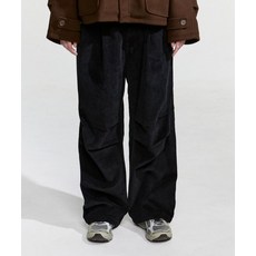 [국내매장판] 노이아고 NOIAGO NOI757 핀턱 코듀로이 팬츠 (블랙) 212493