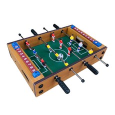桌面足球台 木質室內足球桌 桌上足球機 親子遊戲, 1個, 木質桌面足球台