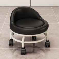 可開發票 滑輪矮凳 帶萬向輪小凳子家用美縫 換鞋擦地可移動 板凳, 1個, 深紫色, 深紫色