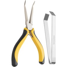 모든 종류의 생선을 위한 피쉬 본 플라이어 핀셋 키트 스테인리스강 탈골 도구 2개