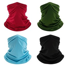Ezovino 넥 게이터 페이스 마스크 자외선 차단 스카프 방한모 반다나 커버 남성 여성용 다양한 색상 12 [호환], 다양한 색상 09