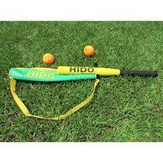 HIDO樂樂棒球 個人練習組 球棒、球、綠色帆布袋，兒童安全材質輕量化設計, 1個