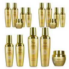 주름미백케어 프리미엄 화장품세트 엘루자이 게르마늄 스킨케어 기초 5종세트+전용쇼핑백 증정, 3세트