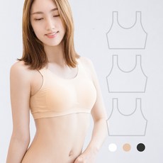 FOR EVERYBODY 無縫網眼內衣上衣 3 件套大碼運動內衣