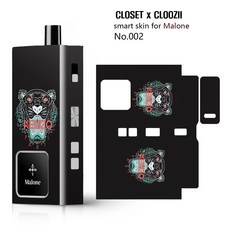 말론 MALONE 전자담배 전용 스킨 스티커 케이스 (타기종 호환x), 1개, 타이거(002)