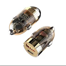 120W 듀얼 포트 고속충전 차량용 충전기 시가잭 USB 차량용 충전 어댑터, 골드색, 120W-듀얼 포트 골드색, 120W-듀얼 포트