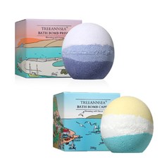 [트리앤씨] 배쓰밤 입욕제 탄산 버블 카프리 프리즘 2종 호캉스 세트, 2개