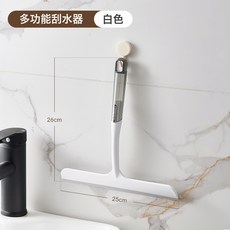 DFMEI 家用衛生間檯面鏡子硅膠刮水器地板刮刀清潔工具擦窗器擦玻璃神器, 白色:如圖, 1個