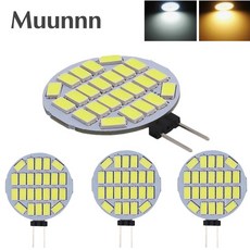 Mununnn LED 조명 RV AC 350LM 깜박임 24V 범위 교체 램프 후드 보트 G4 25W 할로겐 24LED 3W 전구 12V 5730smd 없음, [03] Nature White 4000K, [02] 24LEDS-(6 PCS), 1개