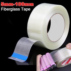 절연 랩 강력한 줄무늬 유리 섬유 테이프 리튬 배터리 팩 단면 고온 저항 접착제 고정 씰, 1개