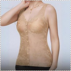 중장년층 겨울용 엠보싱 자카드 보온조끼 + 보온내의/보온베스트