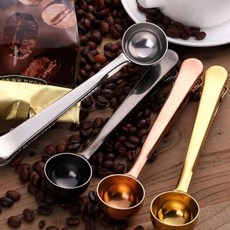 미니멀 커피스푼 집게클립 1개(색상랜덤) 주방소품 밀폐집게 봉지집게 스쿱 게량스푼+커머스연구소Shop, 빠른배송