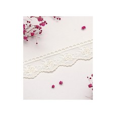 퀼트스타 로맨틱 로즈 오간자 자수레이스_내추럴 192, 1개, 내추럴