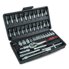 복스 공구 46p 세트, 미니 복스세트 + 드라이버세트, 1세트