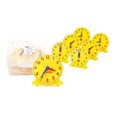 움직이는 분침시침 어린이 시간학습용 모형시계 12P/ 예비초등 123수개념 숫자놀이