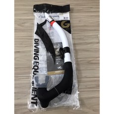 島嶼潛水GULL SUPER BULLET呼吸管 現貨 GS-3180, 白/黑, 白/黑