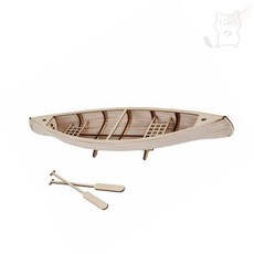 서지스토어 조립 인디언 카누 배모형, 단품