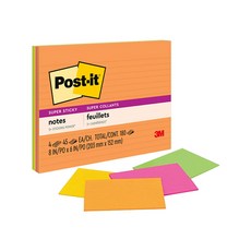 3M 포스트잇 미팅노트 6845-SSPL 밑줄 대형 점착식메모지, 단품