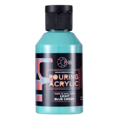 막붓 아크릴 푸어링 페인트 수성 고유량 아트 공급 36 가지 색상 100ml/병, 23 LIGHT BLUE GREEN, 1개