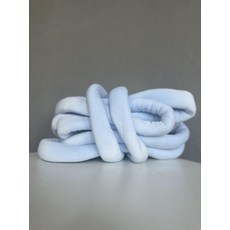 52QUAD 뜨개쿠션 코바늘 뜨개질 쇼파쿠션 핸드메이드, 라이트파랑
