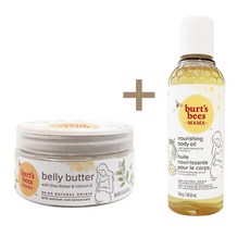 버츠비 마마 벨리버터 + 바디 오일, 1개, 147.801ml