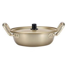 히든 찌개 전골 냄비, 1개, 옐로우, 22cm