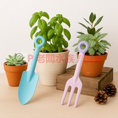 翠筠 園藝鏟組：大鏟, 1個, 粉彩三爪