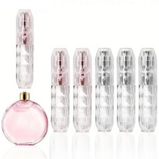 크리스탈 펌핑식 향수공병 5ml 리필, 3개, #8 실버