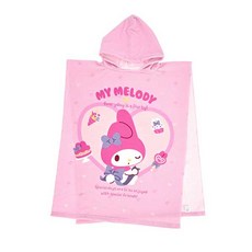 19000 산리오 캐틱터 큐티 후드 샤워 가운 택 1개 뽀사사 목욕 비치 타월 타올 판초 후드, 마이멜로디