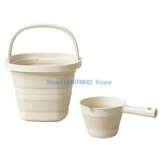 컴팩트 접이식 물통 버킷 스쿠프 건설 사용 홈 여행 필수, 1. Creamy