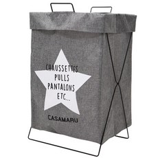 까사마루 폴딩 런더리 바스켓 B타입, 그레이