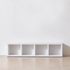 아트박스/인터데코 오픈형 TV 거실장 수납장 책장 160cm P0000BEP, 블랙, 블랙