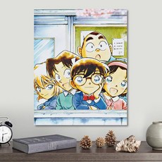 명탐정 코난 애니메이션 캐릭터 유화 DIY 아트 취미 만화 그림 명화그리기 장식, 30x30cm, 옵션 I, 1개