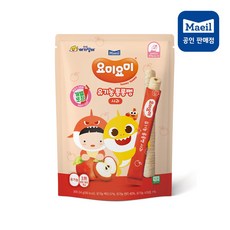 요미요미 핑크퐁 요미 롱롱뻥 과자, 사과, 24g, 2개