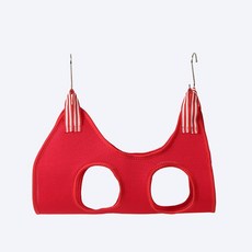 고양이 목욕신발 할큄방지 손질 네일 커팅 안티 스크래치 물린 고정 가방 트리밍 애완 동물 뷰티 해먹 액세서리, 1개, 빨간색