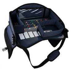 汽車安全座椅餐盤 兒童車載餐桌 寶寶旅行遊戲學習桌 可開發票, 藍色, 1個